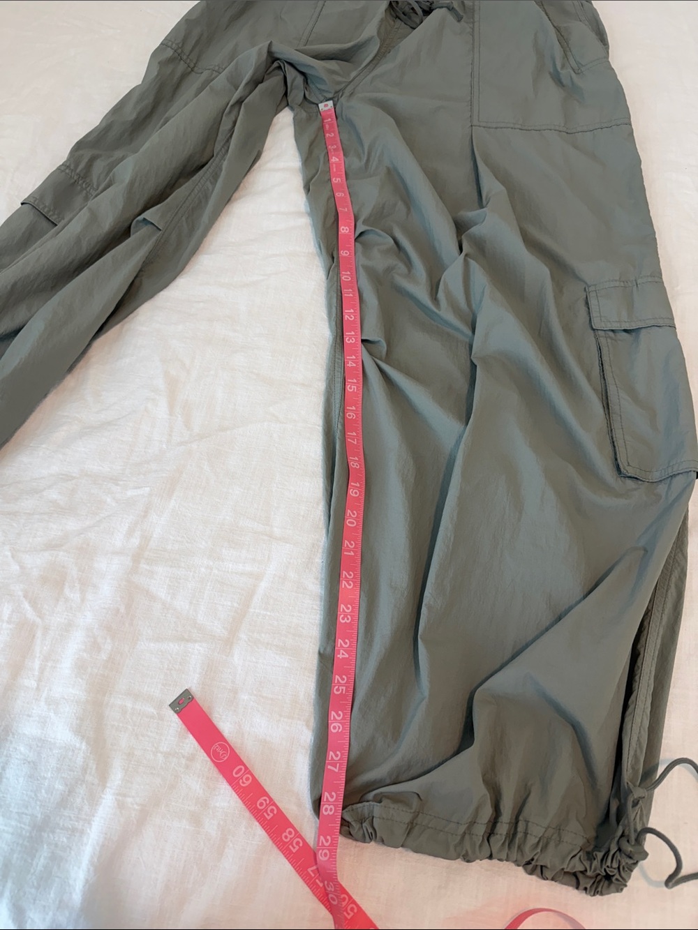 NWT Daily Practice Anthropologie Sage Parachute Cargo Pants Utility Wide Leg - Picture 11 of 13